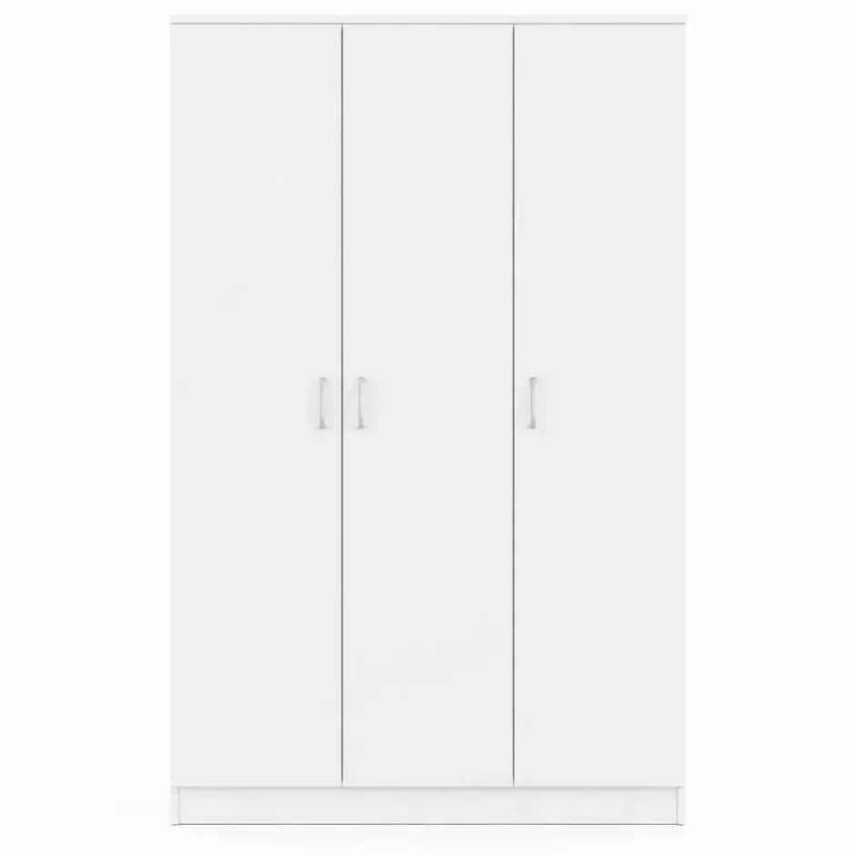 Interiax Kledingkast 'Amelie' - Wit - 3 Deurs - 180x120x54 cm