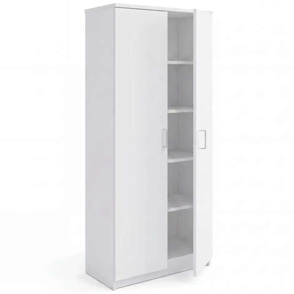 Interiax Kledingkast 'Amelie' - Wit - 2 Deurs - 180x80x40 cm