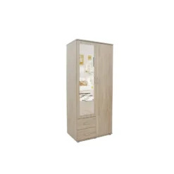 Interiax Kledingkast 'Lena' - Sonoma Eik - 2 Deurs - 185x80x52cm