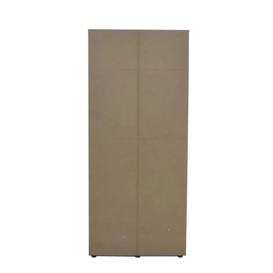 Interiax Kledingkast 'Lena' - Sonoma Eik - 4 Deurs - 185x160x52cm