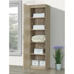 Interiax Kledingkast 'Lucas' - Sonoma Eik - 1 Deurs - 184x50x42 cm