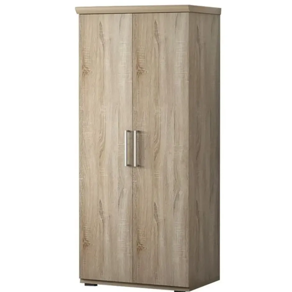 Interiax Kledingkast 'Mila' - Sonoma Eik - 2 Deurs - 183x80x52cm