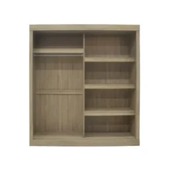Interiax Kledingkast 'Mila' - Sonoma Eik - Schuifdeurkast - 197x182x52 cm