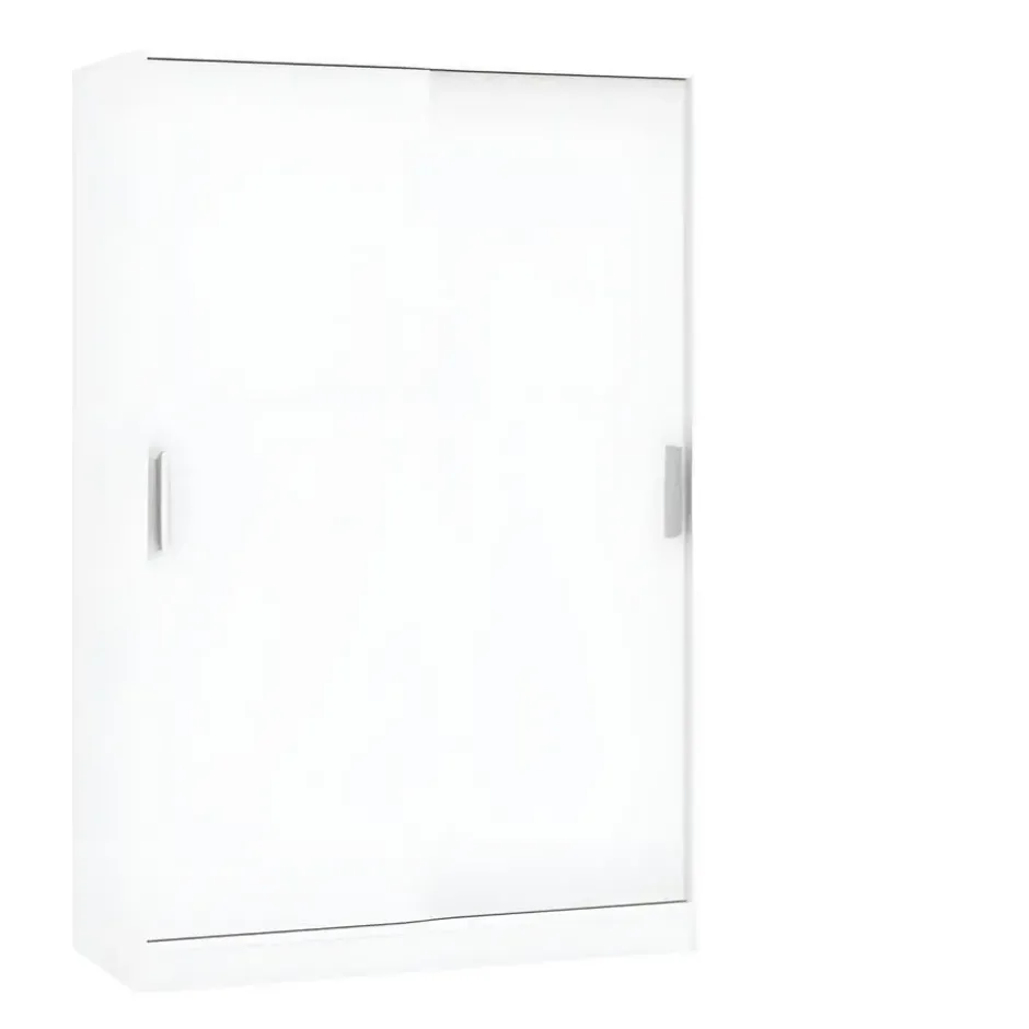 Interiax Kledingkast 'Novara' - 2 Schuifdeuren - Wit - 182x120x50cm