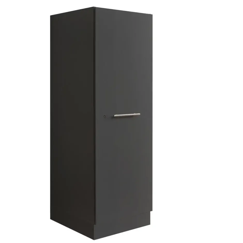Interiax WASHWALL 'Mary' Wasmachine Opbergkast Antraciet - 162x50x67.5 cm