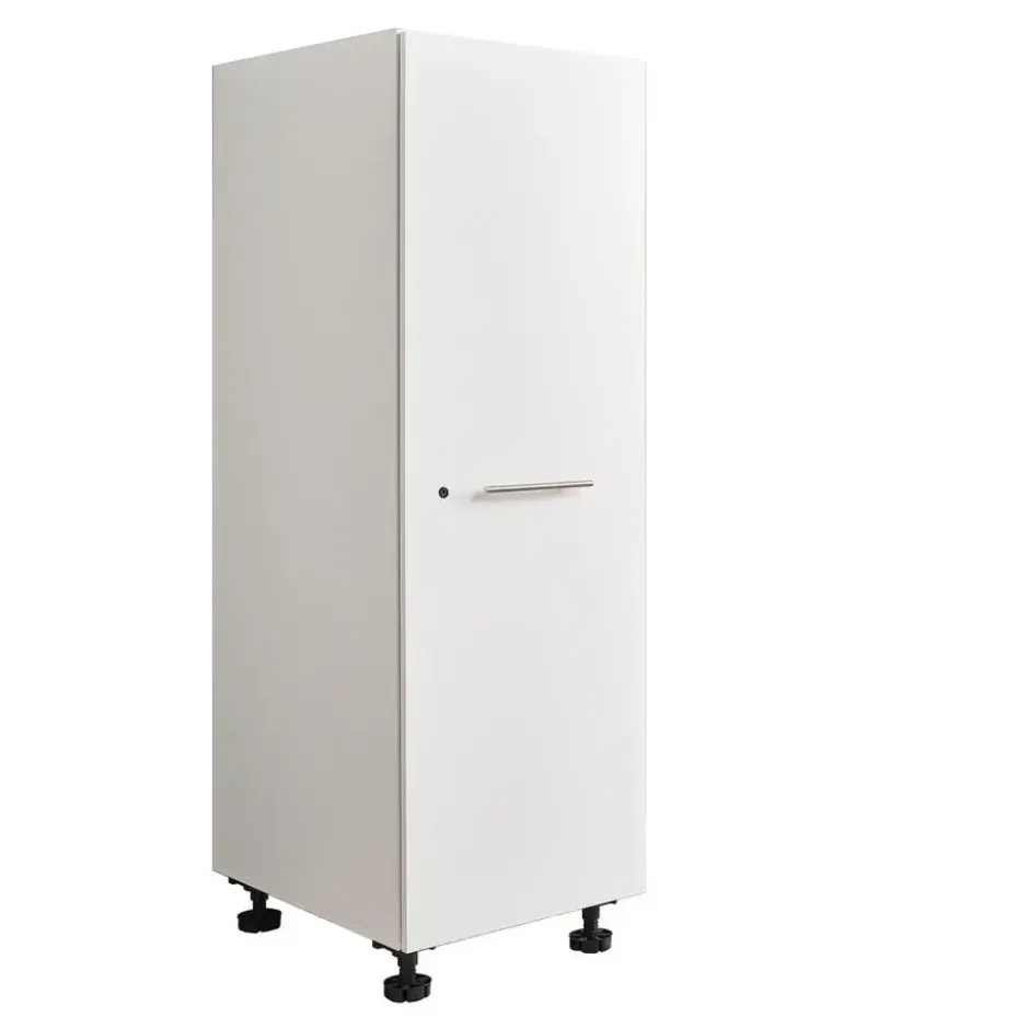 Interiax WASHWALL 'Mary' Wasmachine Opbergkast Wit - 162x50x67.5 cm