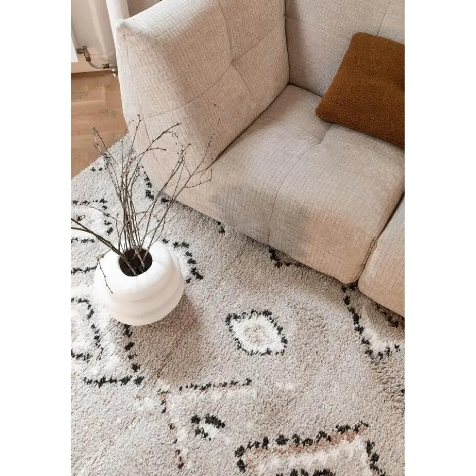 Interieur05 Berber Vloerkleed Ikat grijs/beige - 150 x 80 cm