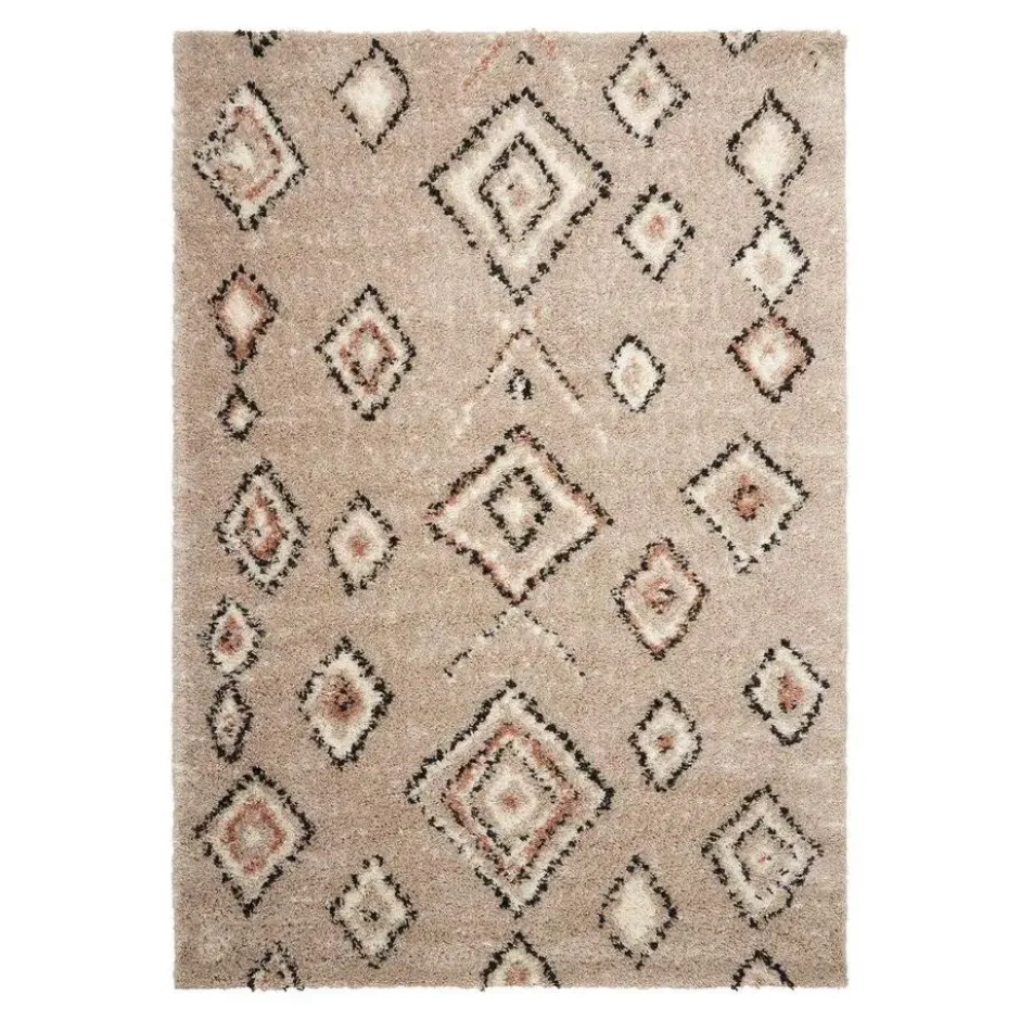 Interieur05 Berber Vloerkleed Ikat grijs/beige - 150 x 80 cm