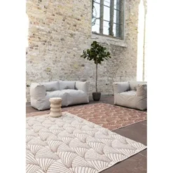 Interieur05 Buitenkleed Deco Roest/Wit - 340 x 240 cm
