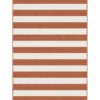 Interieur05 Buitenkleed Stripes roest/wit dubbelzijdig - 340 x 240 cm