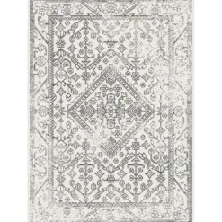 Interieur05 buitenkleed zwart/wit Nova - 290 x 200 cm
