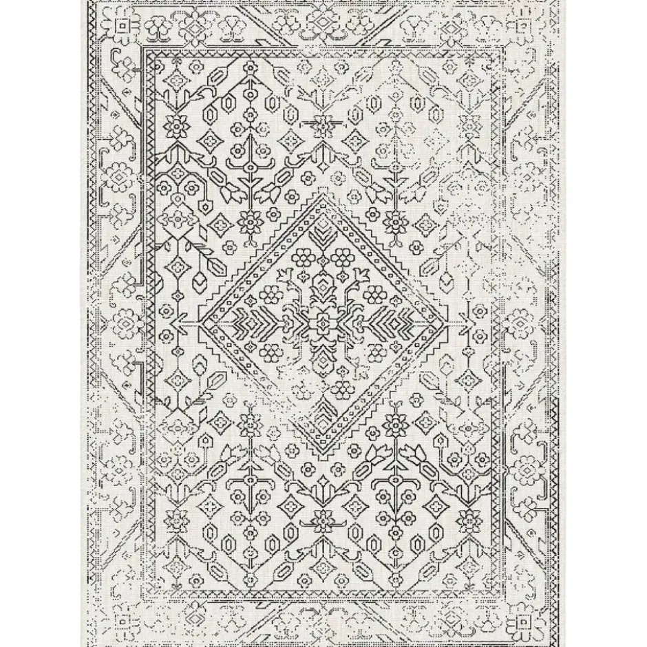 Interieur05 buitenkleed zwart/wit Nova - 290 x 200 cm