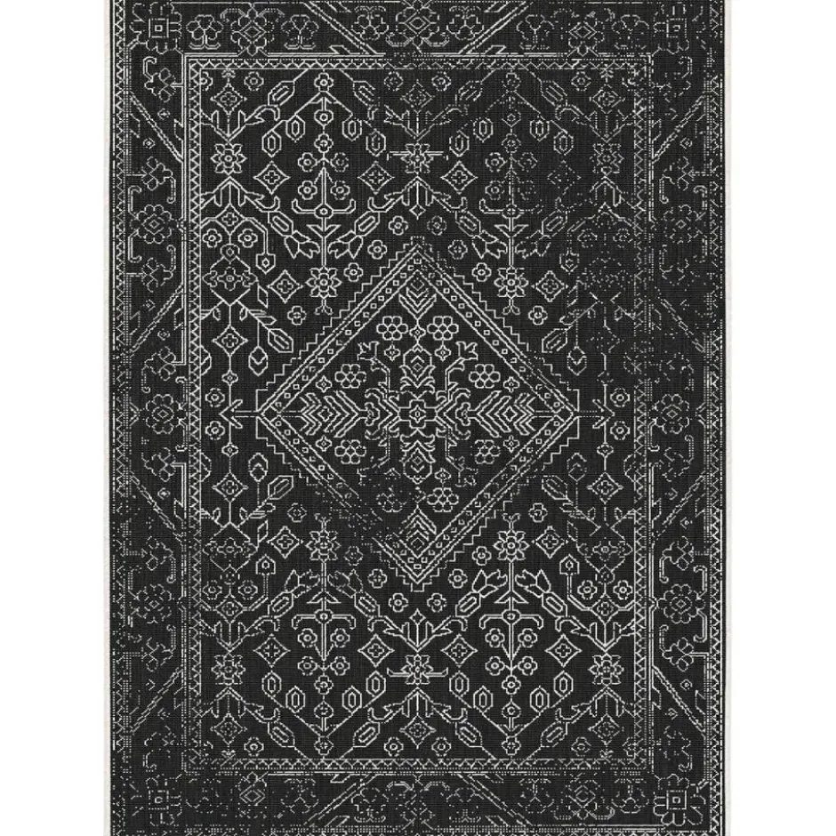 Interieur05 buitenkleed zwart/wit Nova - 290 x 200 cm