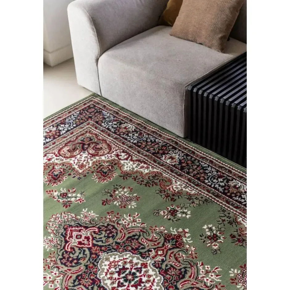 Interieur05 Eva Interior vintage Vloerkleed nain Perzisch Groen - 270 x 185 cm