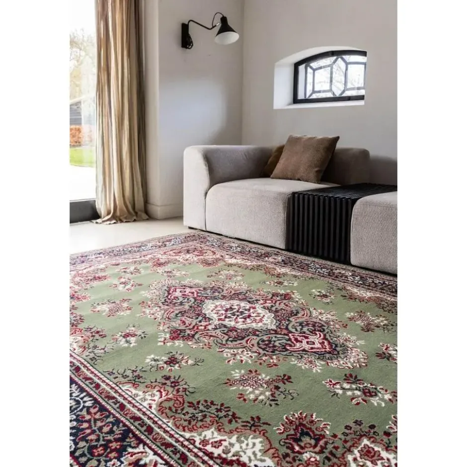 Interieur05 Eva Interior vintage Vloerkleed nain Perzisch Groen - 270 x 185 cm