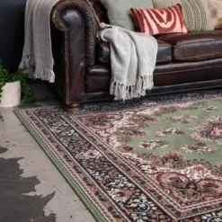 Interieur05 Eva Interior vintage Vloerkleed nain Perzisch Groen - 270 x 185 cm