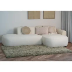 Interieur05 hoogpolig vloerkleed polyester Pilo groen - 230 x 160 cm