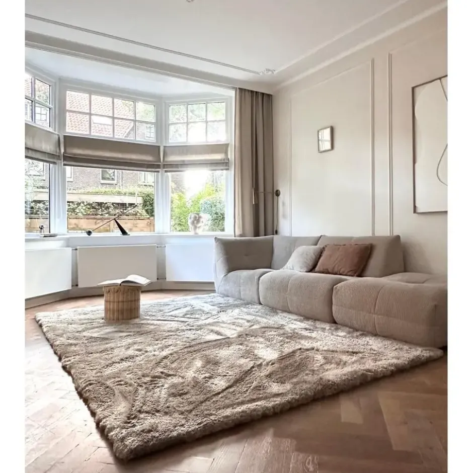 Interieur05 Hoogpolig vloerkleed Odelia Stone - 160 x 230 cm