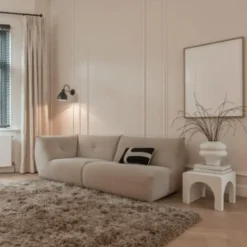Interieur05 hoogpolig vloerkleed polyester Pilo taupe - 230 x 160 cm