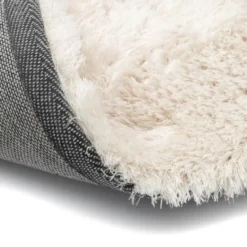 Interieur05 Hoogpolig vloerkleed Odelia beige/wit - 240 x 330 cm