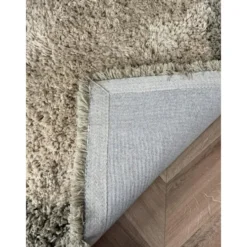 Interieur05 hoogpolig vloerkleed polyester Pilo groen/beige - 230 x 160 cm