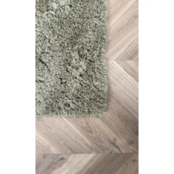 Interieur05 hoogpolig vloerkleed polyester Pilo groen - 340 x 240 cm