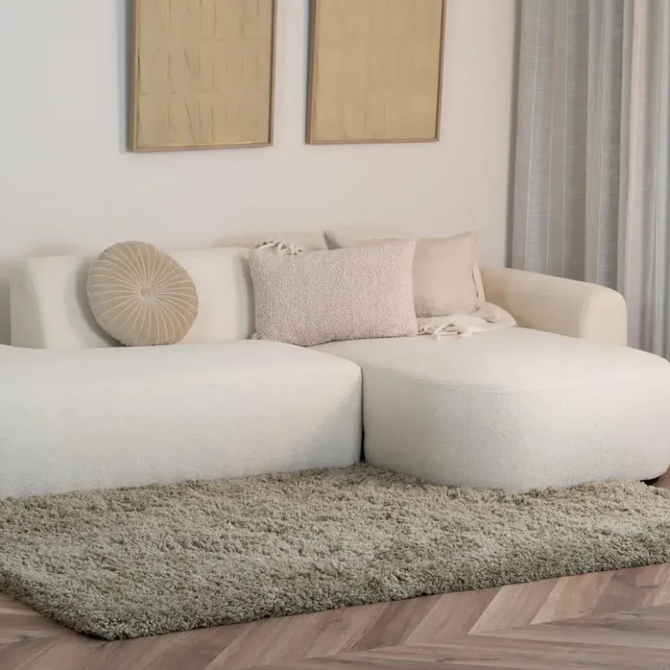 Interieur05 hoogpolig vloerkleed polyester Pilo groen - 340 x 240 cm