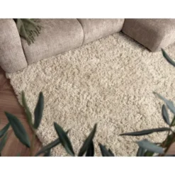 Interieur05 hoogpolig vloerkleed polyester Pilo ivoor/wit - 230 x 160 cm