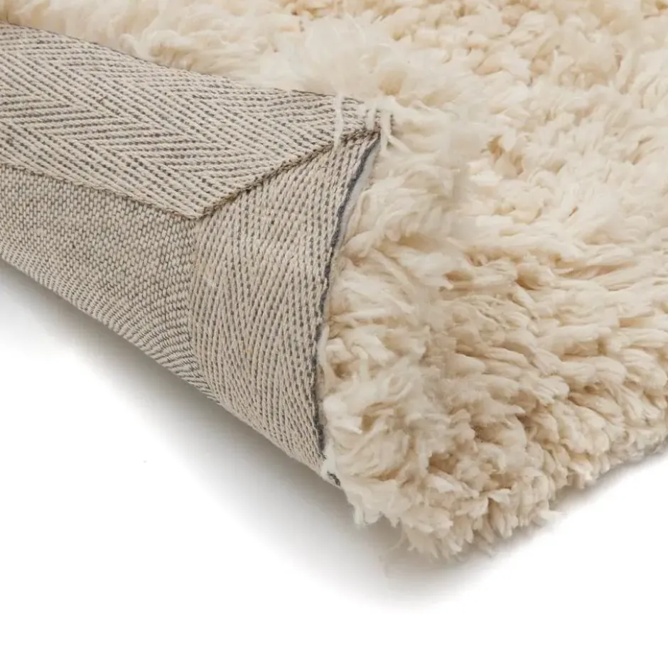 Interieur05 hoogpolig vloerkleed polyester Pilo ivoor/wit - 230 x 160 cm