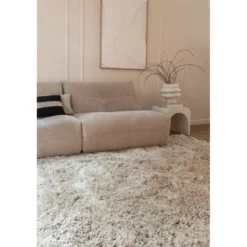 Interieur05 Hoogpolig Vloerkleed Polyester Pilo Beige - 150 x 80 cm