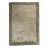 Interieur05 hoogpolig vloerkleed polyester Pilo groen/beige - 340 x 240 cm