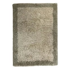 Interieur05 hoogpolig vloerkleed polyester Pilo groen/beige - 340 x 240 cm