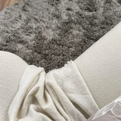 Interieur05 Hoogpolig vloerkleed Nika Antraciet - 240 x 340 cm