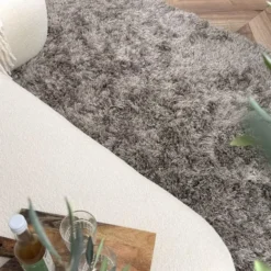 Interieur05 Hoogpolig vloerkleed Nika Antraciet - 240 x 340 cm
