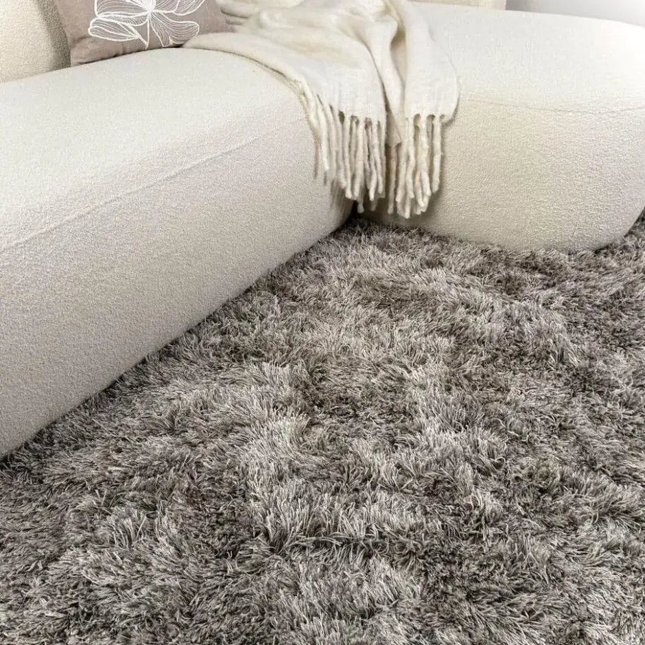 Interieur05 Hoogpolig vloerkleed Nika Antraciet - 240 x 340 cm