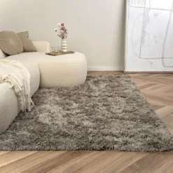 Interieur05 Hoogpolig vloerkleed Nika Antraciet - 240 x 340 cm