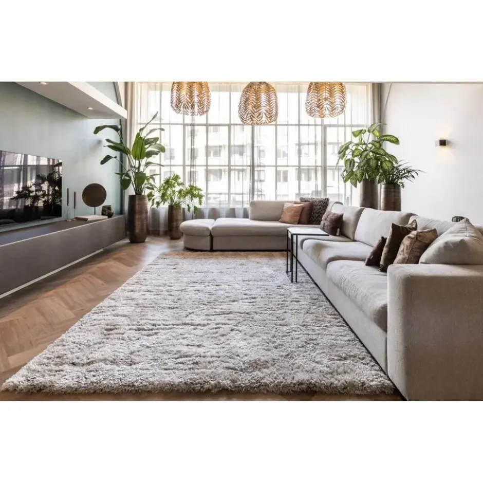 Interieur05 Hoogpolig vloerkleed Fender wit/creme - 340 x 240 cm