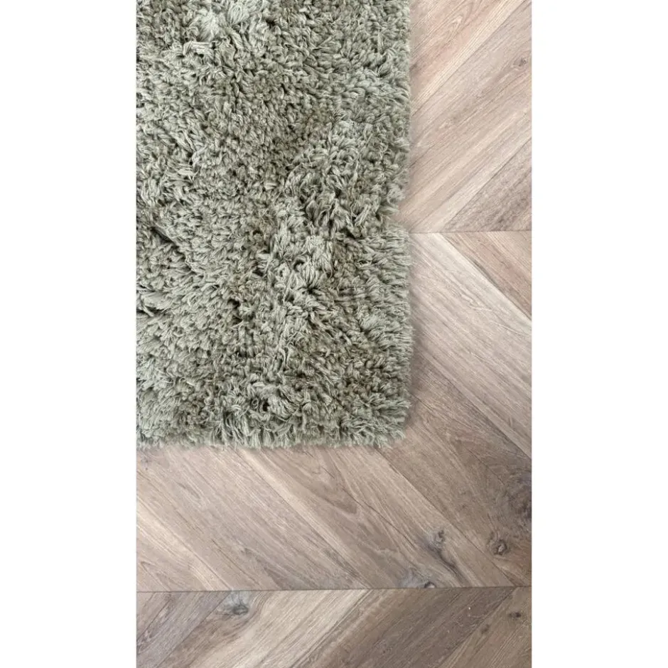 Interieur05 hoogpolig vloerkleed polyester Pilo groen - 290 x 200 cm