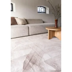Interieur05 Hoogpolig Vloerkleed Lux Beige - 230 x 160 cm