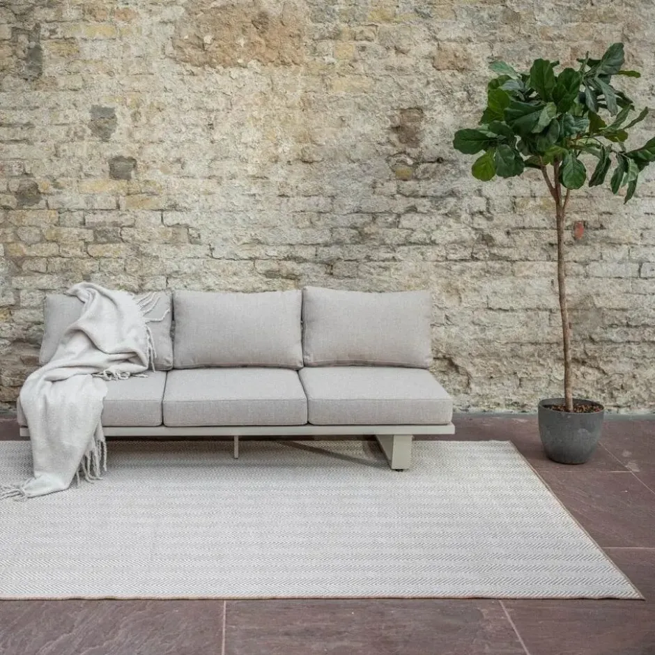 Interieur05 Jute buitenkleed naturel zigzag - 380 x 280 cm