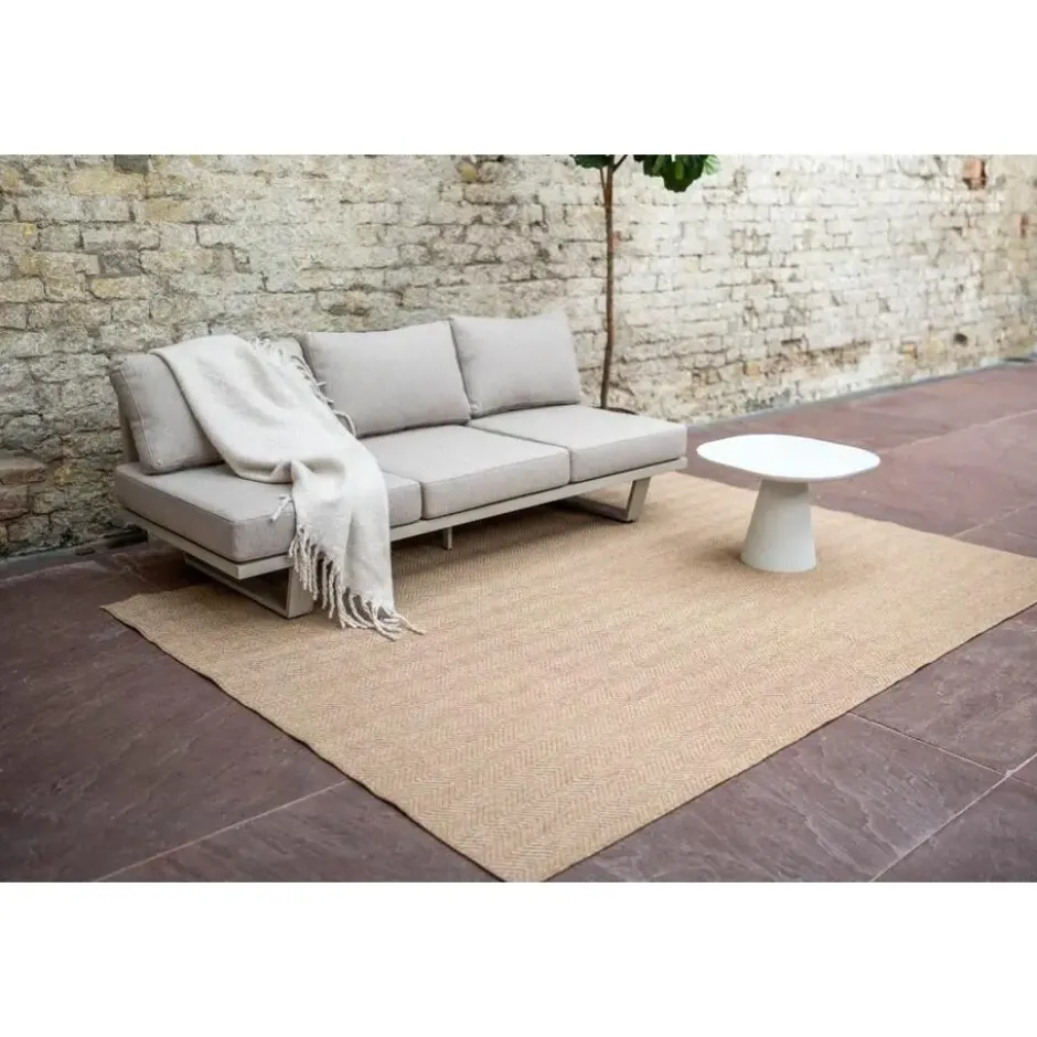 Interieur05 Jute buitenkleed naturel zigzag - 380 x 280 cm