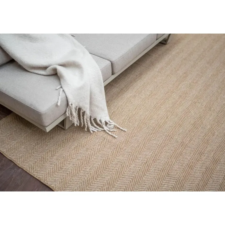 Interieur05 Jute buitenkleed naturel zigzag - 380 x 280 cm