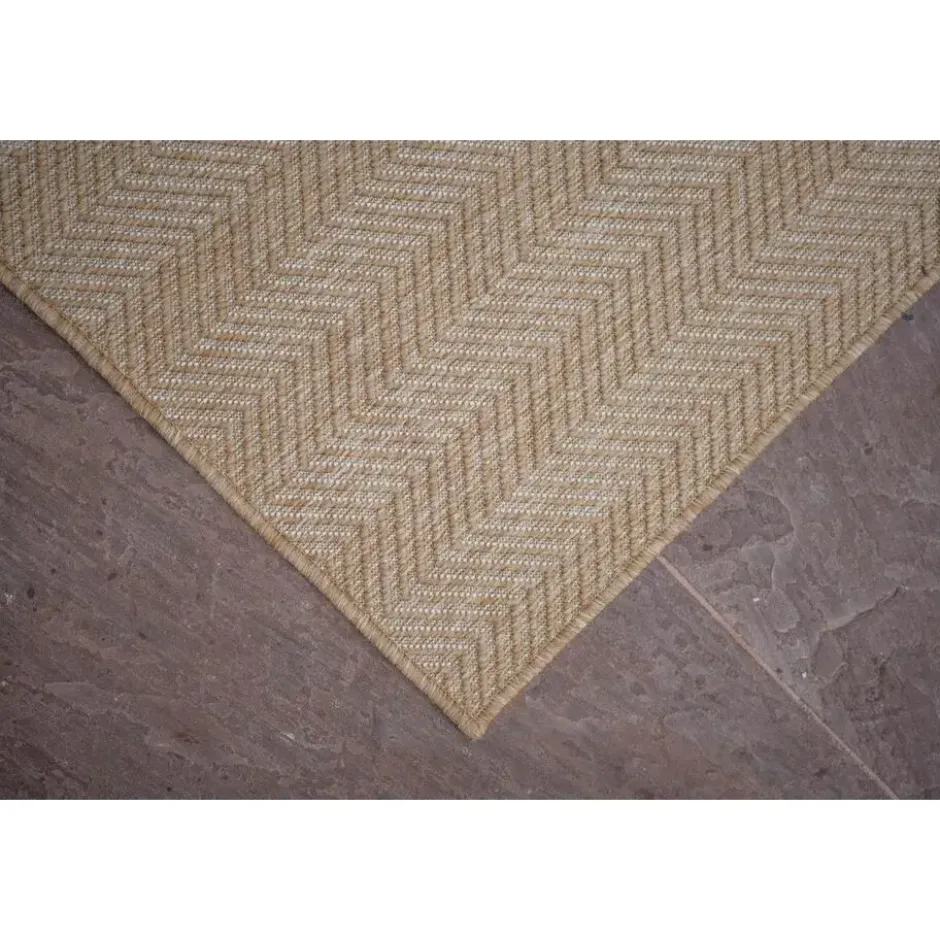Interieur05 Jute buitenkleed naturel zigzag - 380 x 280 cm