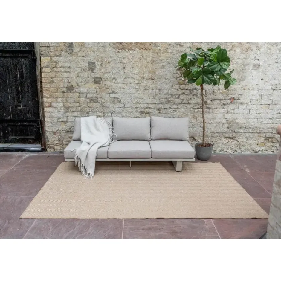 Interieur05 Jute buitenkleed naturel zigzag - 230 x 160 cm