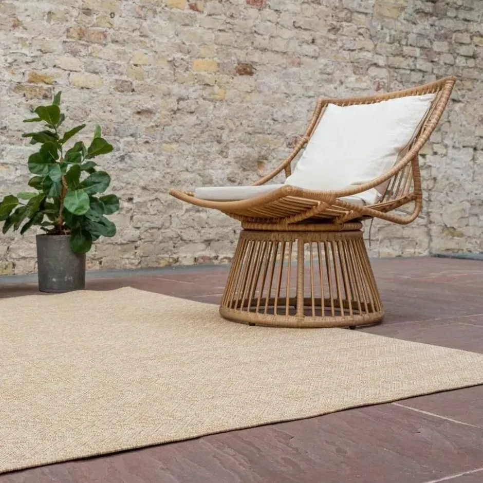 Interieur05 Jute buitenkleed naturel visgraat - 290 x 200 cm