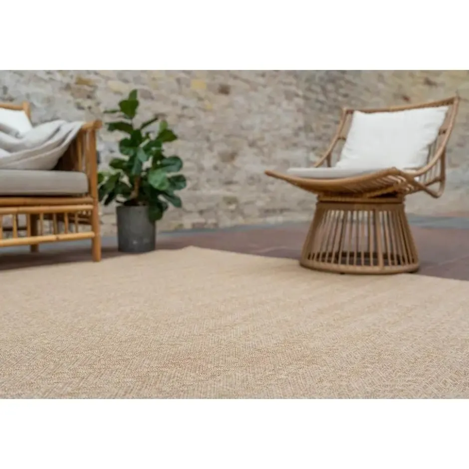 Interieur05 Jute buitenkleed naturel visgraat - 290 x 200 cm