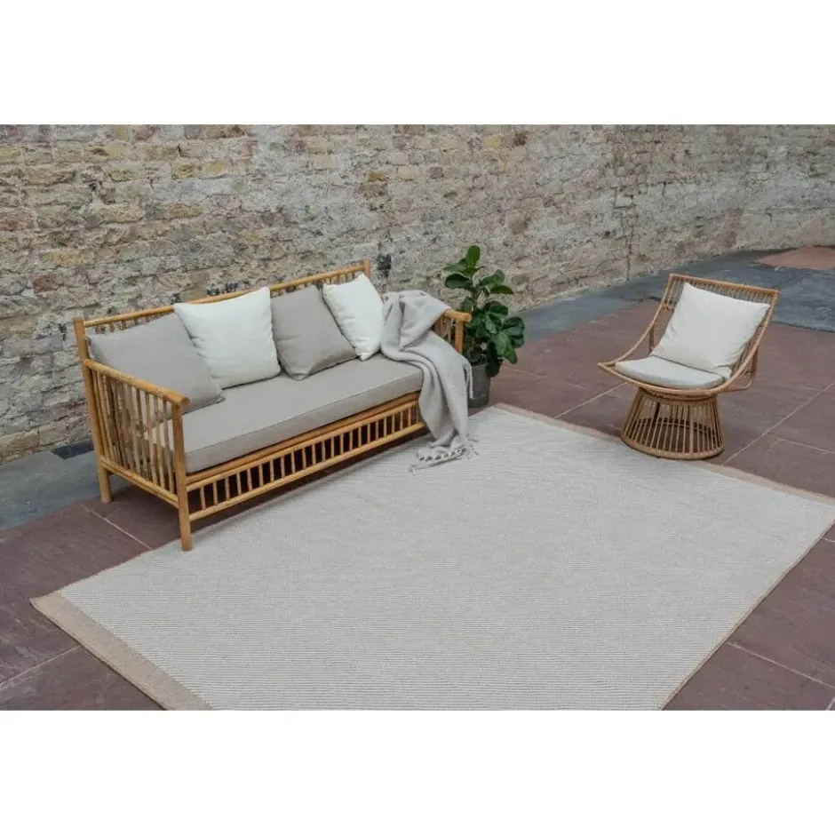 Interieur05 Jute buitenkleed naturel border - 230 x 160 cm