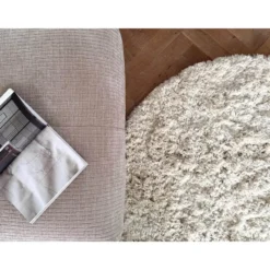 Interieur05 organisch hoogpolig vloerkleed polyester Pilo ivoor/wit - 230 x 1...