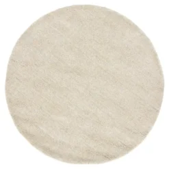 Interieur05 rond berber vloerkleed Nador lichtgrijs - 160 x 160 cm