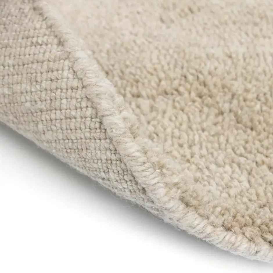 Interieur05 rond berber vloerkleed Nador lichtgrijs - 160 x 160 cm